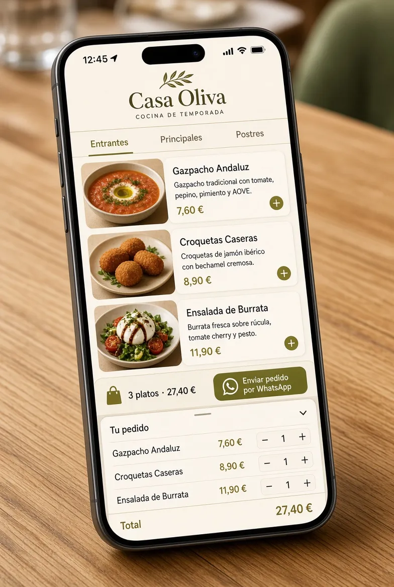 Cartas Digitales Administrables Para Restaurantes